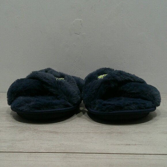 NFL Team Seattle Seahawks Fuzzy Cross Slide Slippers Size 11 - 12 | XL - Picture 5 of 13